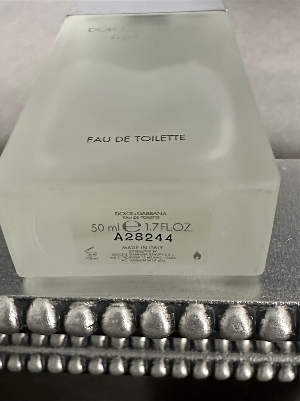 Dolce & Gabbana Light Blue Bottle with Pale Blue Cap - Picture 3 of 5